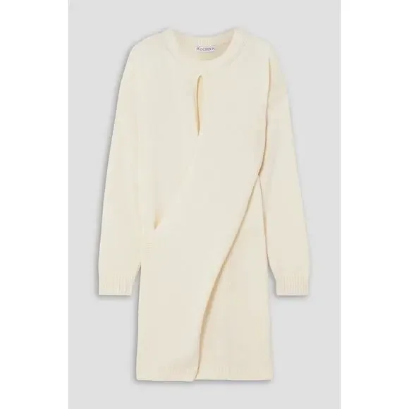 JW ANDERSON Twist-front cutout cotton dress Cream Size XS - Picture 5 of 13